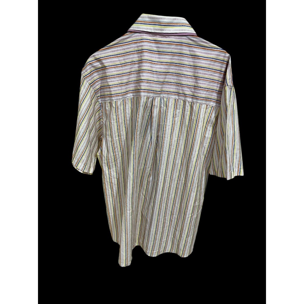 CELEBRITY MENS Multicolr SHORT SLEEVED BUTTON FRONT Size 3XL - Picture 2 of 3